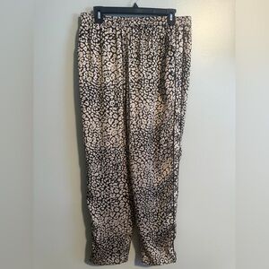 Skies Are Blue Stitch Fix Animal Leopard Print Drawstring Pants size Large
